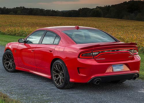 Modifystreet For 11-18 Dodge Charger Hellcat Style Flush Mount Rear Trunk Spoiler Wing