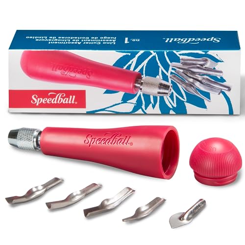 Speedball Linoleum Cutter Kit Assortment 1 Linocut Carving Tools for