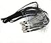 Name Tags 50 Pcs Waterproof Clear Plastic Horizontal Name Tag Badge Id Card and 50 Pcs Black Lanyard