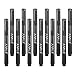 Pack of 12 Counterfeit Currency Detector Pens - Ink Marker for Fake Money and Bill Detection