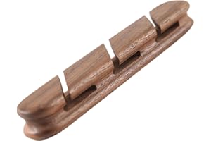 Wood Cable Management Clips Adhesive MultiSlot Organizers for Desk Home Auto Slimly Cable Organizers Wire Holders Natural Woo