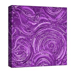 Canvas Wall Art Abstract Oil Painting Features Painting Artwork for Home Decor Framed - 12x12 inches