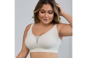 Women's Wireless Bra - Seamless Comfort, Push-Up Support for Women Everyday Wear