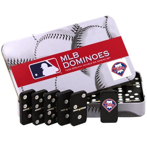 MLB Philadelphia Phillies Domino Set in Metal Gift Tin