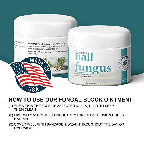 Marie's Original Nail & Toenail Fungus Cream - Natural Organic Handmade Antifungal Healing Ointment Topical Treatment - Essential Oil Herbal Remedy for Jock Itch, Ringworm, Yeast Infection - Thumbnail 4