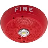 System Sensor Fire Alarm Strobe, Indoor, Plastic, Red SCRLED - 1 Each