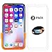 Foxnovo iPhone X Screen Protector, HD Tempered Glass Screen Protector with Easy Installation Tool for Apple iPhone X/iPhone 10, Ultra Clear Anti-Scratch(3-Pack)