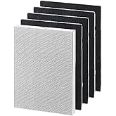 Nispira 9287101 True HEPA Activated Carbon Pre Filter Filter Replacement Compatible with Fellowes AeraMax 200 Purifier Model 190 200 DB55 DX55, 1 Set