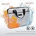 Premium Fireproof Document Bag with Three Zippers, Silicone Glass Fiber Won't Cause Itching. Big 15.3x12.6x2.9 Inches Withstands Intense Heat to 2,192 Degrees. Water Proof, Convenient Handles
