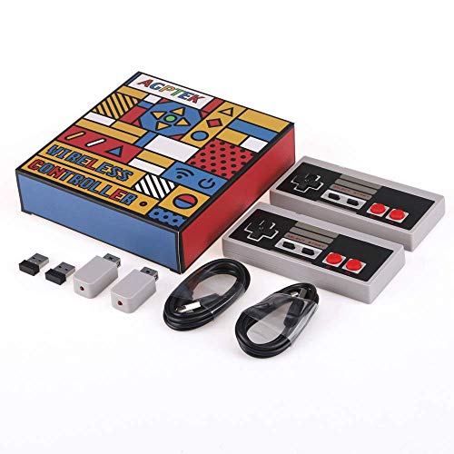 image for 2 Pack NES Wireless Controller for Nintendo Classic Mini Edition, AGPT