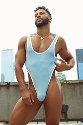 JJ Malibu Men’s Sexy Lingerie Bodysuit Wrestling