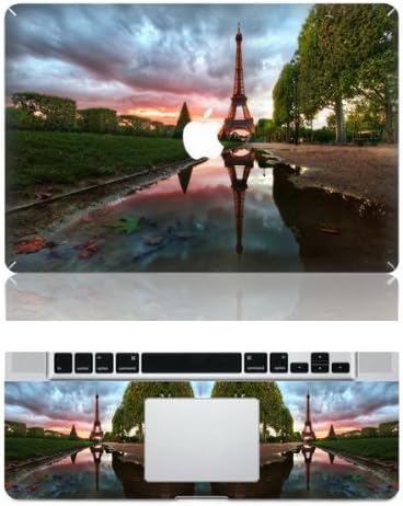 Eiffel Tower Macbook Decal Stickers Mavbook Top Decal Front Stickers for Apple Macbook