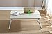 Homebi Lap Desk Tray Table Laptop Table Portable Bed Desk Standing Desk Breakfast Tray for Bed Couch and Sofa with MDF Top Board and Foldable Metal Legs in White Oak,23.62”W x15.75” D x11.20”H