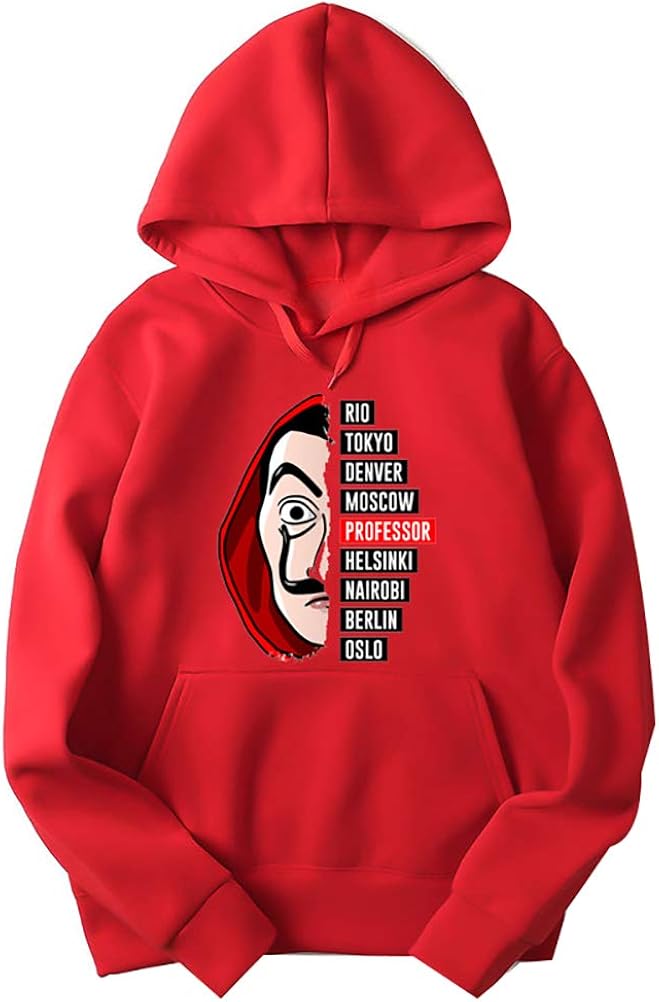 Money heist hoodie pull and bear Clearance