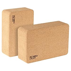 Mirafit Set of 2 Natural Cork Yoga Blocks