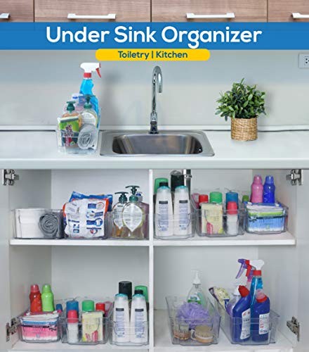 Utopia-Home-Set-of-8-Pantry-Organizers-Includes-8-Organizers-4-Large-4-Small-Drawers-Organizers-for-Freezers-Kitchen-Countertops-and-Cabinets-BPA-Free-Clear-Plastic-Pantry-Storage-Racks