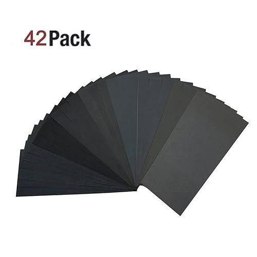 Wet and Dry Sandpaper Mixed Grits 3000 / 5000 / 7000 6 sheets 2 per