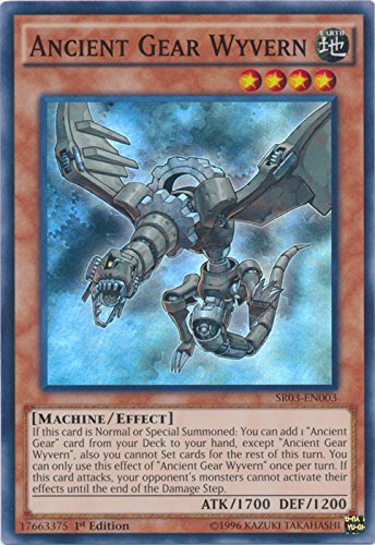 Ancient Gear Wyvern - SR03-EN003 - Super Rare - 1st Edition - Structure Deck: Machine Reactor (1st Edition)