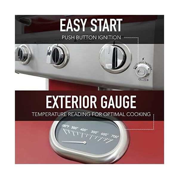Kenmore-PG-4030400LD-RD-AM-3-Burner-Outdoor-Patio-Gas-BBQ-Propane-Grill-Red