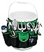 Apollo Tools Garden Tool Organizer with 34 Pockets Fits Any 5 Gallon Bucket. Green/Black - DT0825