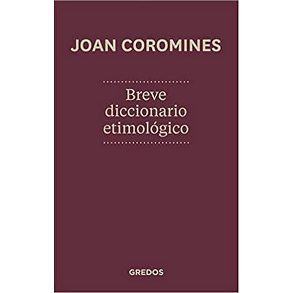 Amazon.com: Breve diccionario etimologico lengua cas (Spanish
