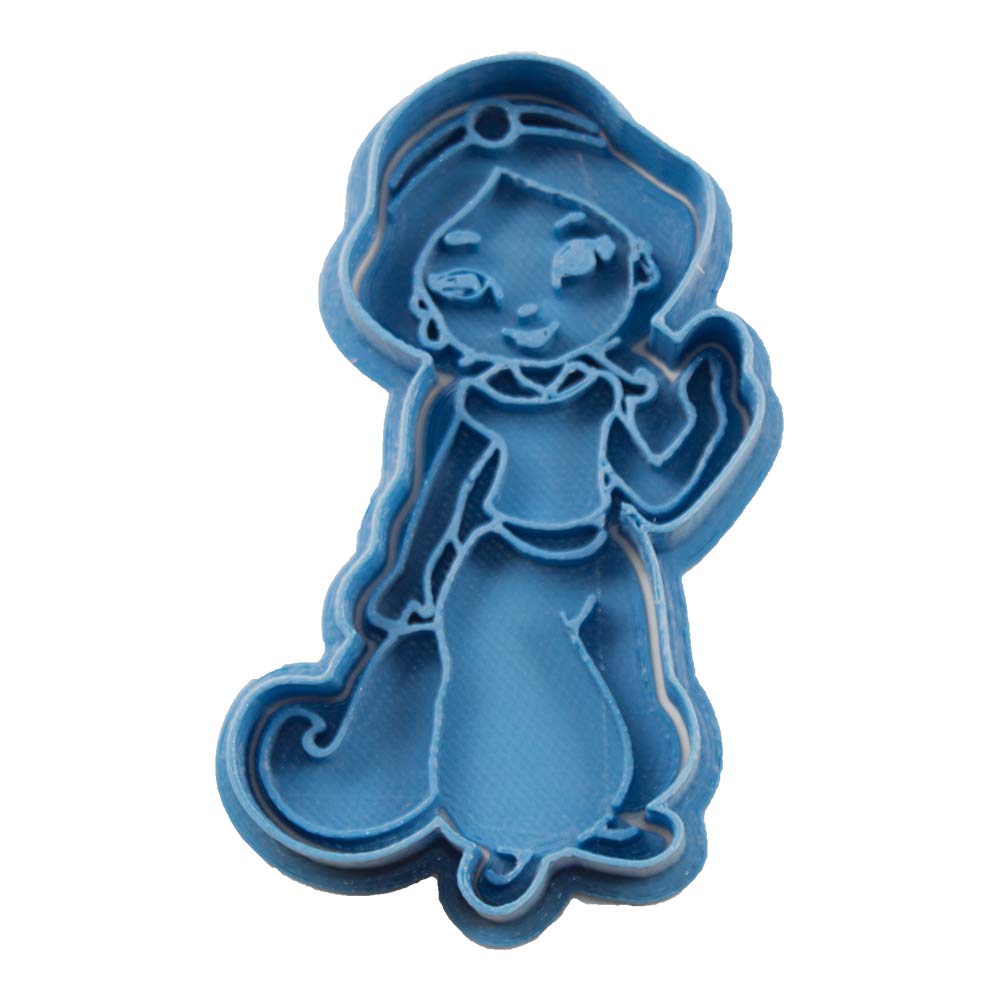 Cuticuter Yasmin Chibi Disney Princess Cookie Cutter, Blue, 8 x 7 x 1.5 cm