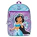 Disney's Aladdin Backpack Combo Set - Disney Aladdin Girls' 6 Piece Backpack Set - Jasmine Backpack & Lunch Kit (Teal/Pink)