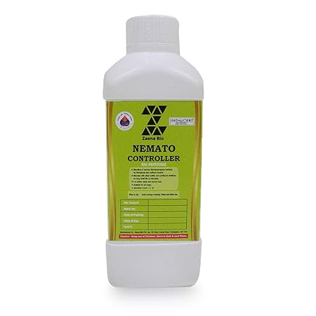 Zaena BioNatural & Organic Nemato Controller Liquid Bacteria Pesticide for Plants Vegetables, Fruits, Garden Flowers, Agriculture Crops, Indoor & Outdoor Home Plants (Free !!! Spray Gun) 1000 ml