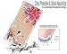 luolnh Compatible with iPhone 5 Case,iPhone 5s Se Case with flowers, Slim Shockproof Clear Floral Pattern Soft Flexible TPU Back Cover -Pink Peony