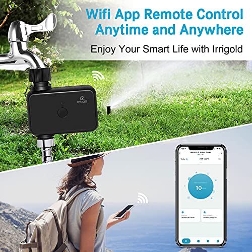 IRRIGOLD WiFi Water Timer, Smart Sprinkler Timer Works with Alexa and