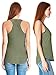 Ladies Racerback Tank Love Hunting Shirt Cute Hunter Country Redneck Gift Tee Military Green with Black Print L