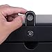 SONGMICS Jewelry Box Mirrored Jewelry Organizer Black Storage Case Drawers UJBC125C