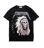 KAFOOLIN Men's T-Shirt of Indian Rap Music Indian Skeleton Kanye west Yeezus