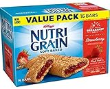 Kellogg's Nutri Grain Soft Baked Rise & Thrive 16 Breakfast Bars Strawberry Value Pack