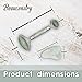Jade Roller Face Massager Anti Aging Facial Therapy 100% Natural Jade Roller For Face Gua Sha Stone Double Neck Slimming Massager Rejuvenating Gift Boxed + Extra Gift Included