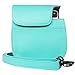Blummy PU Leather Instax Mini 8 Camera Case for Fujifilm Instax Mini 8/ Mini 8+/ Mini 9 Instant Camera with Adjustable Strap and Pocket (Mint)