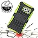 K-Xiang Samsung Galaxy S6 Case, (Armor Series) Heavy Duty Dual Layer Shockproof Silicone Phone Protective Case TPU Hybrid Kickstand Cover for Samsung Galaxy S6 (Green)