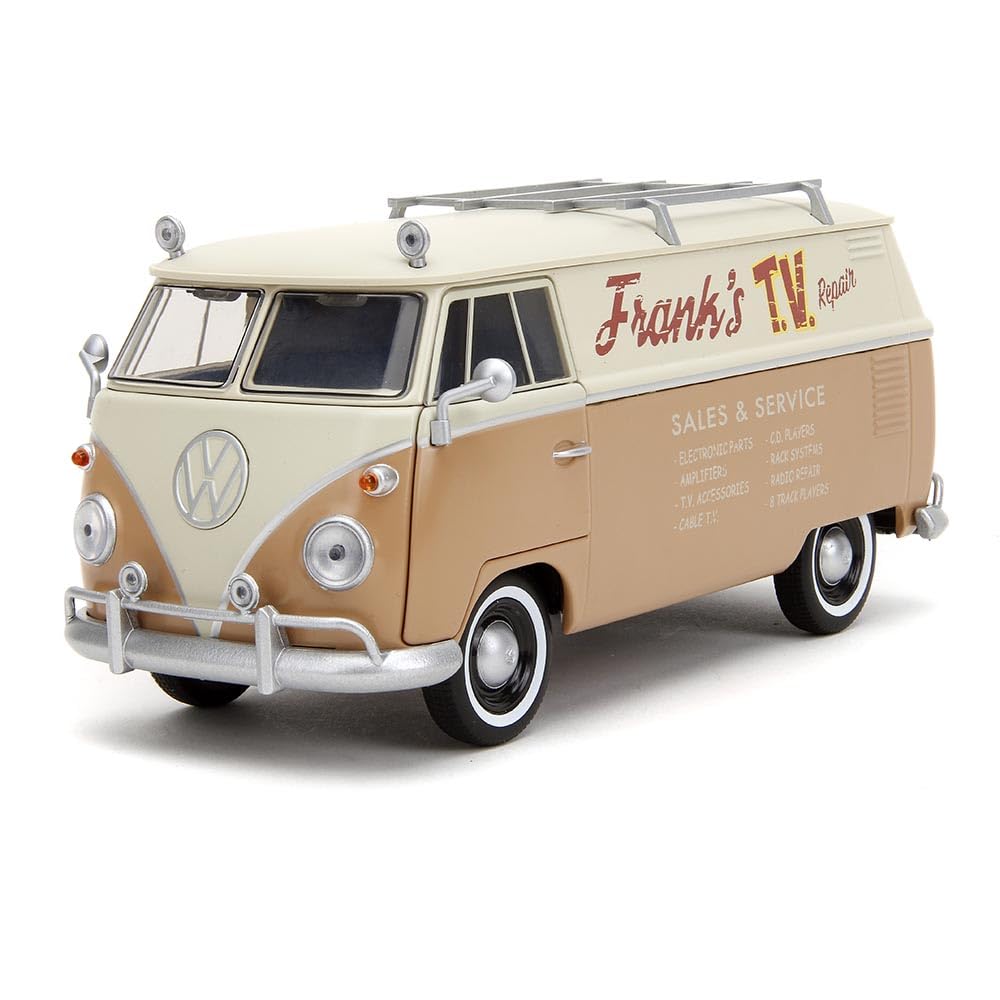 Jada Transformers Rise of The Beast 1:24 Volkswagen Bus Wheeljack w/Robot On Chassis Die-Cast Car, Toys for Kids and Adults