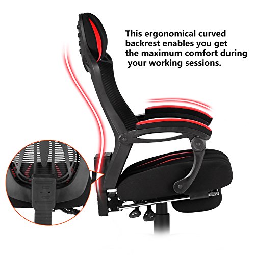 Merax-Spider-Man-Series-Mesh-Office-Chair-Desk-Swivel-Chair-Computer-Task-Chair-with-Footrest