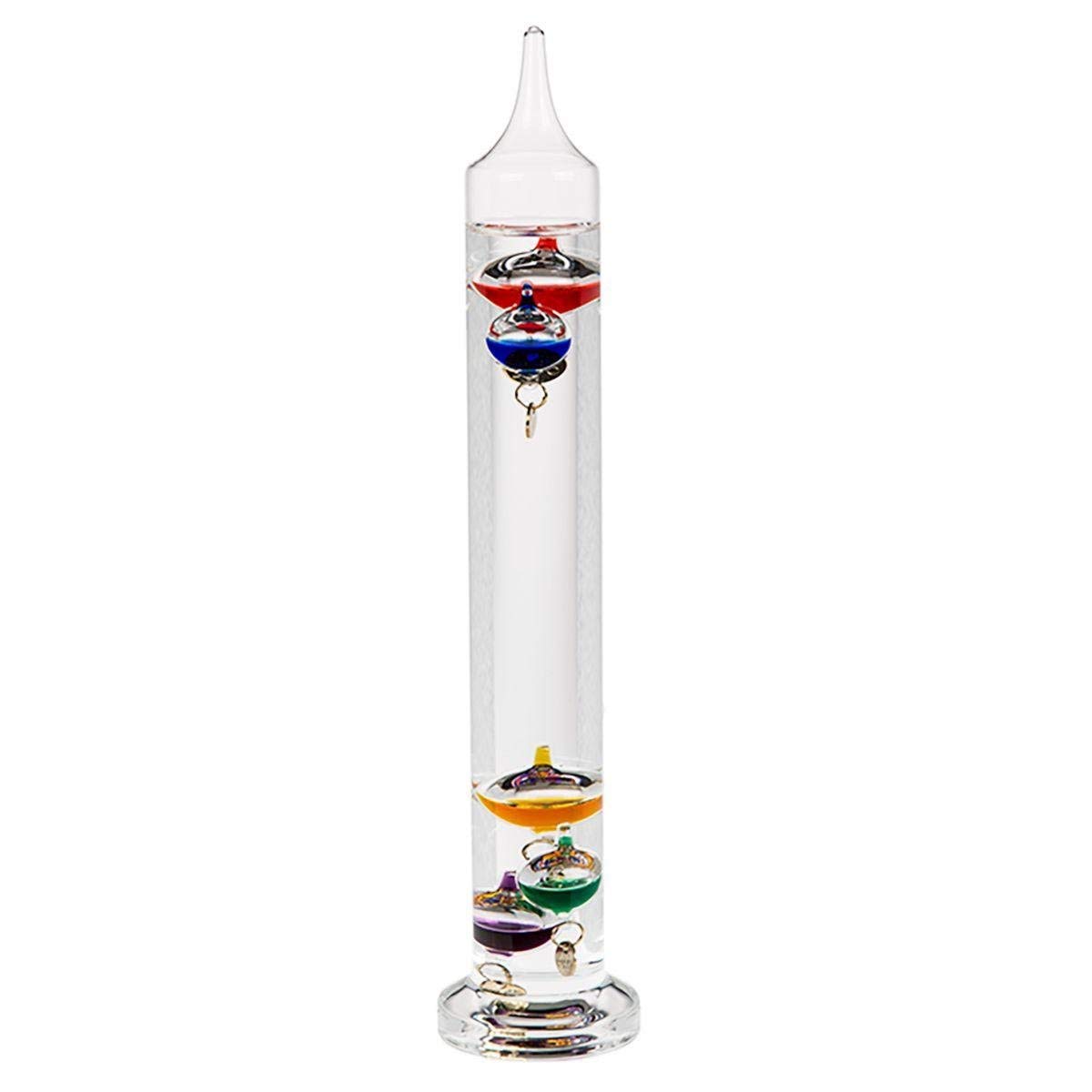 Out of the Blue Galileo Glass Thermometer – 28 x 8 x 7 cm