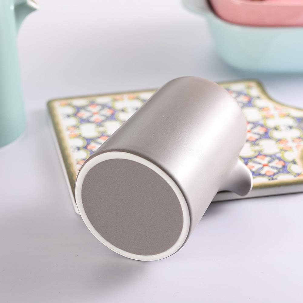Grey small Ceramics Oil Dispenser Bottle, Ceramic Soy Sauce Dispenser Bottle with Cork Stopper, Olive Oil/Soy Sauce/Vinegar Cruet, Liquid Condiment Dispenser for Kitchen Cooking(300ml, 10oz): Kitchen & Dining