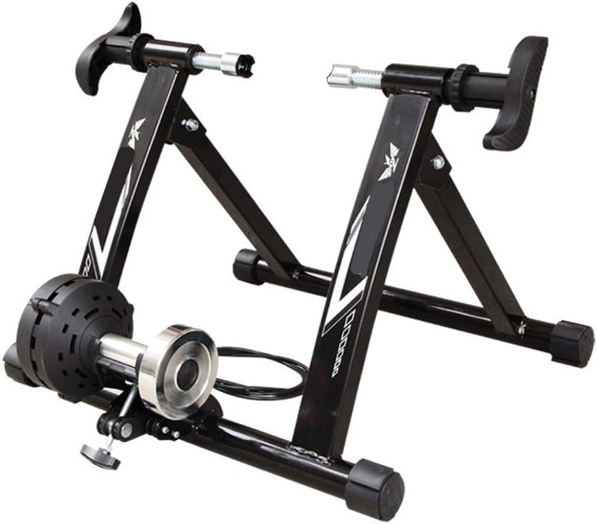 Bicycle Indoor Trainer Stand, Wire-Controlled Indoor Mountain Road Training Platform Turbo Trainer,Variable Resistance Indoor Bike Trainer for Road Mountain Bicycles