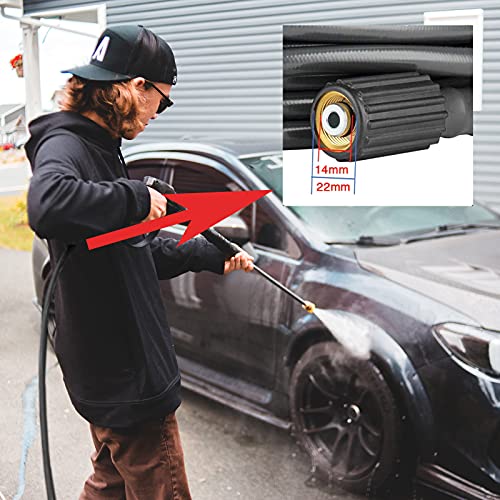XUMOSINA Kink Free Pressure Washer Hose WearResistant Ultra Flexible