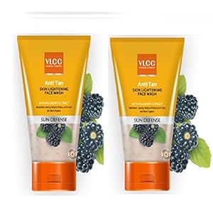 VLCC Anti Tan Skin Lightening Face Wash Combo Pack of 2 (150 ml*2)