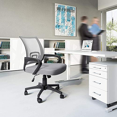 Devoko Office Chair Ergonomic Computer Desk Chair Mid Back Swivel