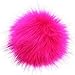 DIY 12pcs Faux Fox Fur Fluffy Pompom Ball Mix Colors for Hats Shoes Scarves Bag Charms Accessories (Mix Colors)