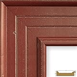 Craig Frames 81378650 11 by 14-Inch Picture Frame, Smooth Paint Finish, 3-Inch Wide, Distressed Red