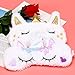Onshine Unicorn Sleeping Mask 4Pack Soft Plush Blindfold Cute Unicorn Horn Sleep Mask Eye Mask for Girls Women Kids