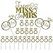 Shxstore Gold Mr Mrs Cake Topper Diamond Ring Cupcake Picks For Wedding Bridal Shower Engagement Decorations Supplies, 23 Counts