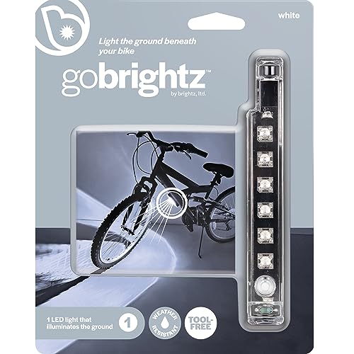 Brightz GoBrightz LED Bike Frame Light - LED Bike Frame Light for Night Riding - 4 Modes for Flashing or Constant Glow Light - Fun Safety Light Bike Accessories for Kids, Boys, Girls, Teens & Adults